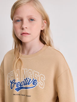 ACOOLA / Джемпер детский для девочек Vlasta_sw бежевый  фото 6