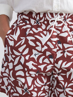 K?sa Boy Desenli Erkek Deniz ?ortu