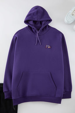 TRENDYOL MAN Buyuk Beden Antrasit Regular/Normal Kesim Kapusonlu Ici Polarl? Sweatshirt TMNAW25AO00007 - Trendyolmilla фото 6