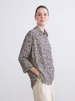 Leopar Desenli Kad?n G?mlek