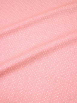 Сатин Белое пшено на св.лососевом, ш.1.60м, хлопок-100%, 110гр/м.кв