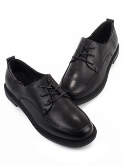 03-DCO83-1 BLACK Полуботинки женские (натуральная кожа)