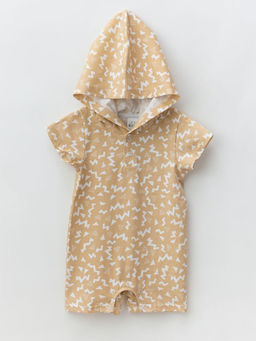 Песочник хлопковый с капюшоном, песочный - Lesi kids фото 9