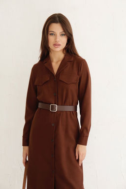 Платье-рубашка с английским воротником - Martichelli фото 186