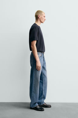 CAMISETA MEDIUM WEIGHT REGULAR FIT ORIGINS / Marino oscuro - Zara фото 4