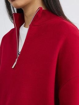 Dik Yaka Kad?n Triko Kazak