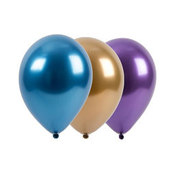 Шар латексный 12" «Хром», набор 5 шт., МИКС