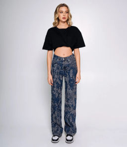 Джинсы #БШ2210, синий