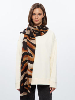 Палантин жен. шерсть+шелк 65х180 JG43-8287-16