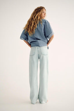 TRF WIDE-LEG HIGH-WAIST JEANS - Zara фото 39