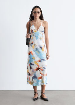Vestido midi lencero de sat?n - H&m фото 4