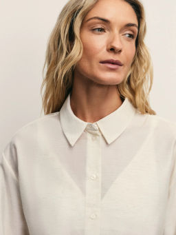 Блузка прямого кроя с содержанием льна / Zarina  фото 6