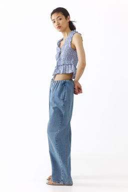 Top fruncido con lazadas - H&m фото 8
