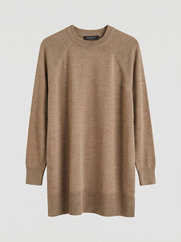 Bisiklet Yaka Kad?n Triko Tunik