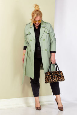 Плащ SHETTI 2187 фисташка