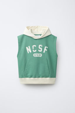 CHALECO CAPUCHA JOGGING / Verde - Zara фото 3