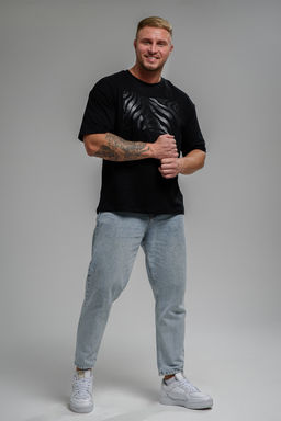 Футболка мужская 8507/1 оверсайз