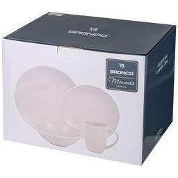 НАБОР ПОСУДЫ ОБЕДЕННОЙ BRONCO MOMENTS НА 4 ПЕР. 16 ПР. КРЕМОВЫЙ  фото 2