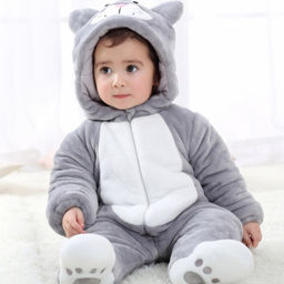 Плюшевый комбинезон Котик (теплый)
