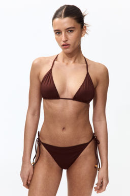 Top de bikini triangular acolchado - H&m фото 5