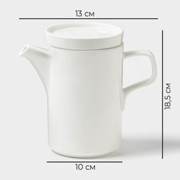 Кружка Magistro OliveQueen, 750 мл, 131018.5 см, фарфор, белая  фото 3