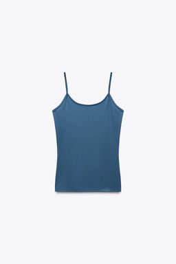POLYAMIDE TOP WITH THIN STRAPS - Zara фото 34