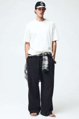 Pantal?n en muselina de algod?n Loose Fit - H&m фото 3