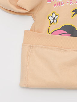 Minnie Mouse Bask?l? Uzun Kollu K?z ?ocuk Hoodie - Waikiki фото 2