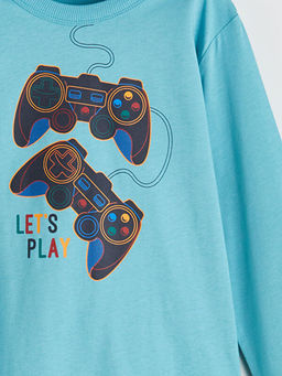 Bisiklet Yaka Erkek ?ocuk Pijama ?st