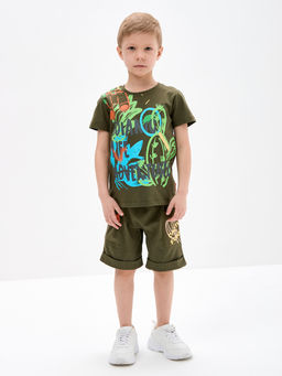Шорты для мальчика цвета хаки - Kogankids фото 13