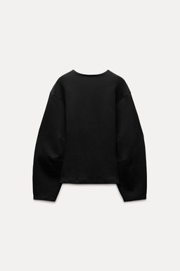 FITTED INTERLOCK SWEATSHIRT - Zara фото 11