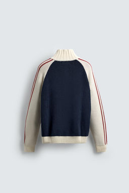 CHAMPION ® X ZARA COLOUR BLOCK STRIPE CARDIGAN  фото 8