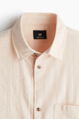 Camisa texturizada de manga corta Regular Fit - H&m фото 3