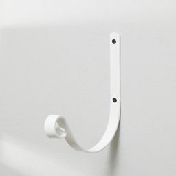 Кронштейн для кашпо, кованый, 18 см, металл, белый