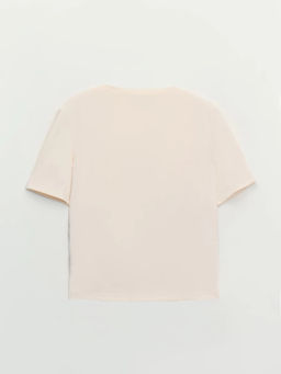 Приталенная футболка из модала / Zarina  фото 8