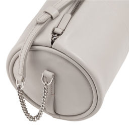 Итальянская кожаная сумка DuDu Bags серии Abigail | жемчужный серый - Dudubags фото 5