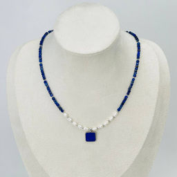 Колье из Лазурита и Жемчуга