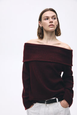 Jersey off-the-shoulder - H&m фото 4