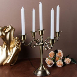 Подсвечник на 5 свечей бронза 25 см / 6305S /уп 30/ - ГалеонТрейд фото 5