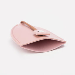 Ключница карманная с кольцом, размер 11.5×7.5×0.3 см, розовая