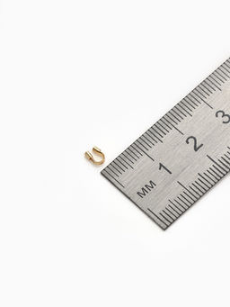 Цена за 3 шт. Протектор для защиты тросика 5?4 мм (набор 50 шт.), цвет золото