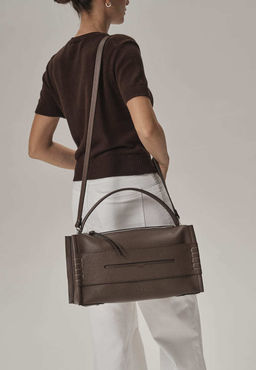 Сумка Stitch DBR 31141 коричневый торф  фото 2