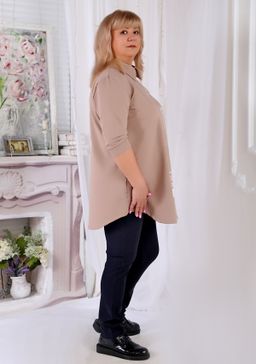 Рубашка Тотал беж - Марлен фото 2