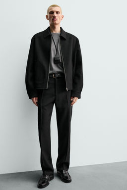 PANTAL?N CHINO 100% LANA ORIGINS / Negro - Zara фото 5