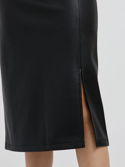 черная юбка-карандаш длины миди с разрезом - Glenfield фото 10