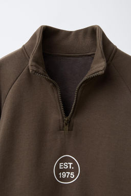 SPORTY SWEATSHIRT WITH SLOGAN - Zara фото 3