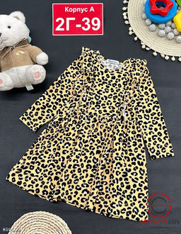 Платье для девочек с принтом