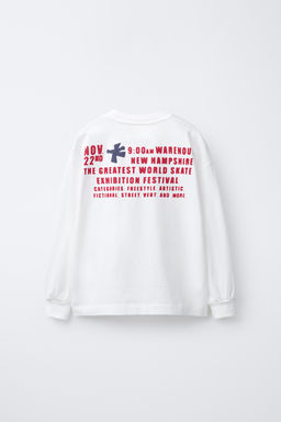 T-SHIRT WITH RAISED PRINT - Zara фото 2