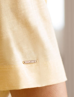 VILATTE / Футболка из фактурного полотна с авторским принтом фото 3