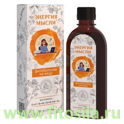 Фитобальзам на меду ЭНЕРГИЯ МЫСЛИ (для памяти) , фл.220мл. Алтайский нектар  фото 3